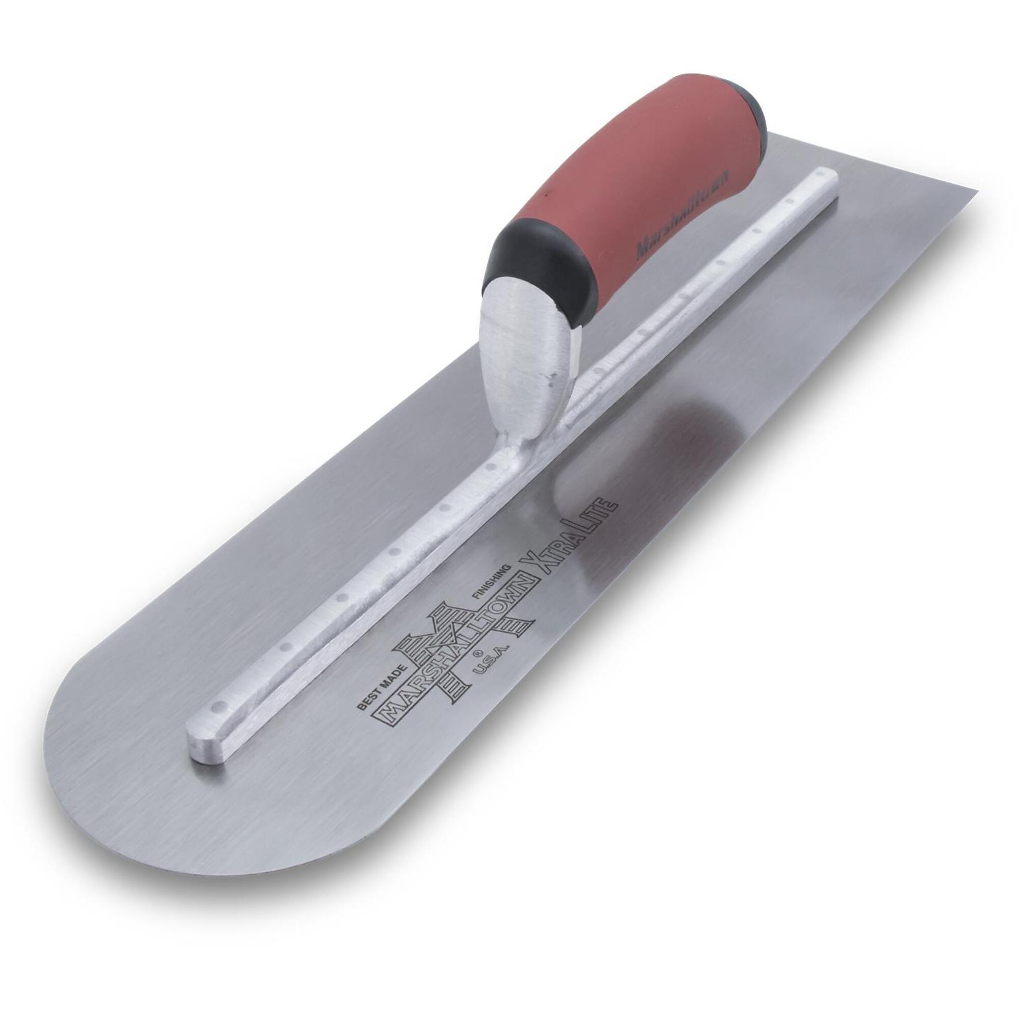 Marshalltown Round Front Finishing Trowel - DuraSoft Handle, Model# MXS64RED